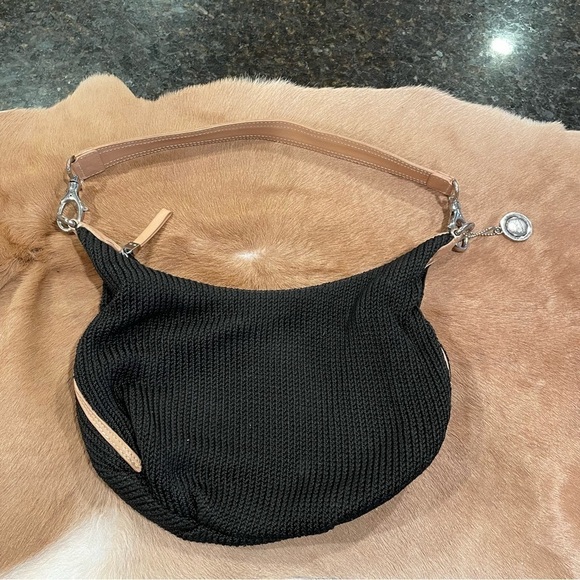 The sak pink label bag Black with Brown trim - Picture 1 of 5